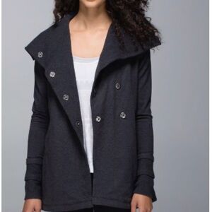 Vintage lululemon athletica Charcoal Gratitude wrap sweater Size Small